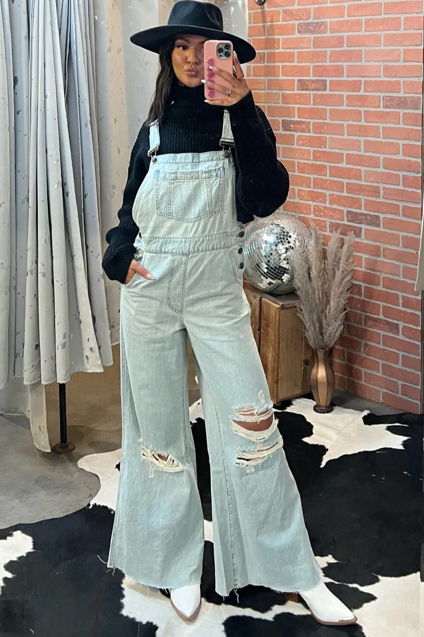 Show Me Your Mumu Trenton Overalls - Faded Indigo