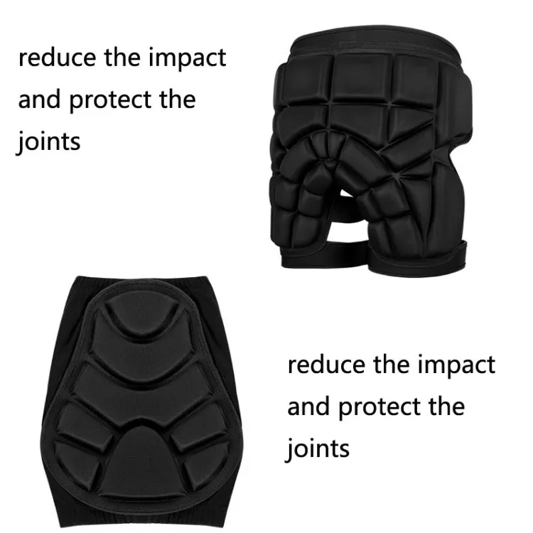 Skating Hip Protector Hockey Pants Ski Sports Protective Gear, Style: Black Hip Protector(M)