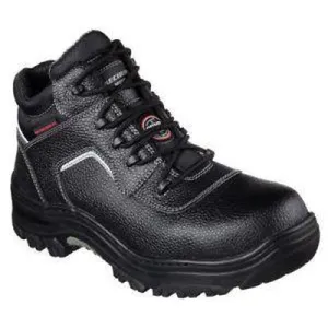 Skechers Work Relaxed Fit Burgin Sosder Composite Toe Boots in Black 77144 BLK