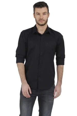 Slim Fit Total Eclipse Satin Shirt