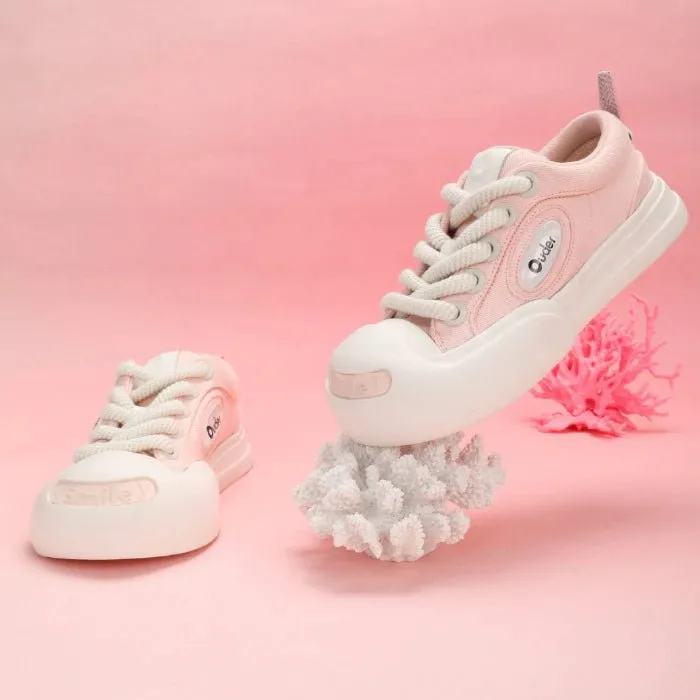 Smile Coral Canvas Shoes