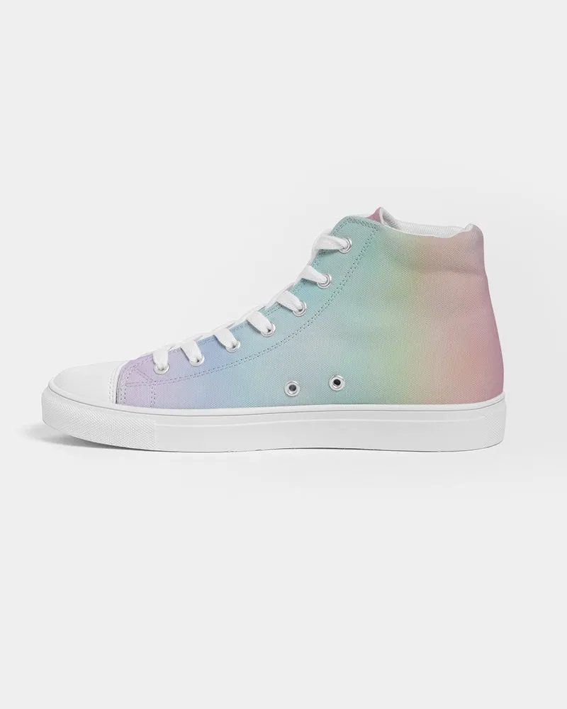 Soft Rainbow Men's Hightop Canvas Shoe