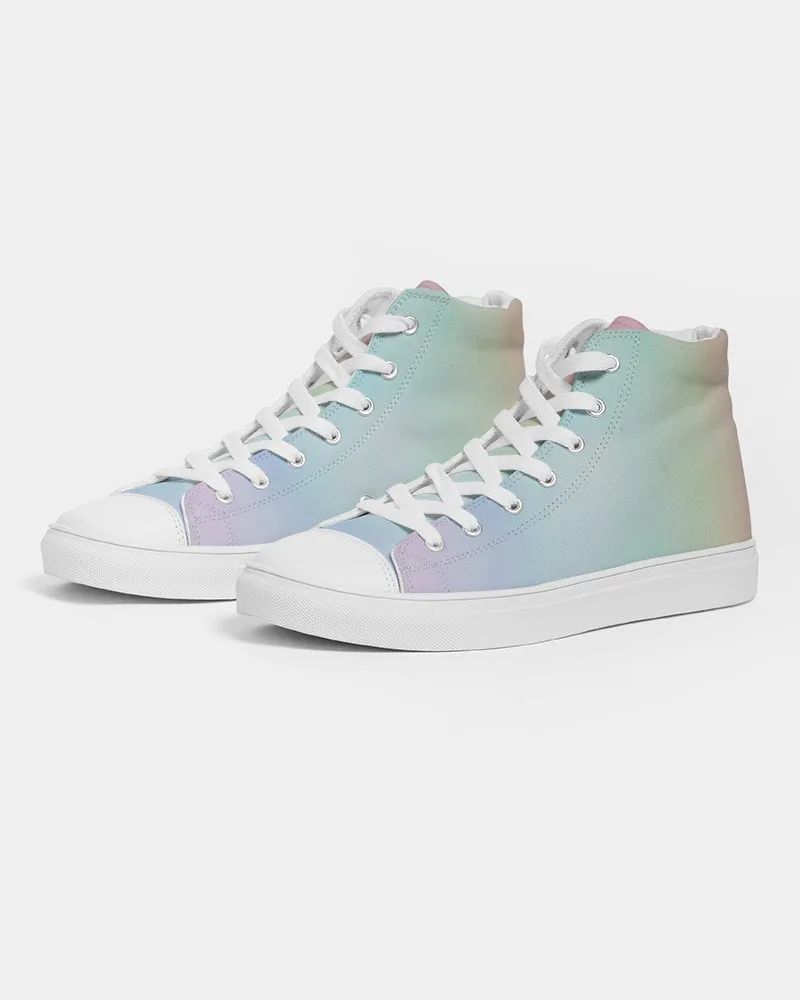 Soft Rainbow Men's Hightop Canvas Shoe