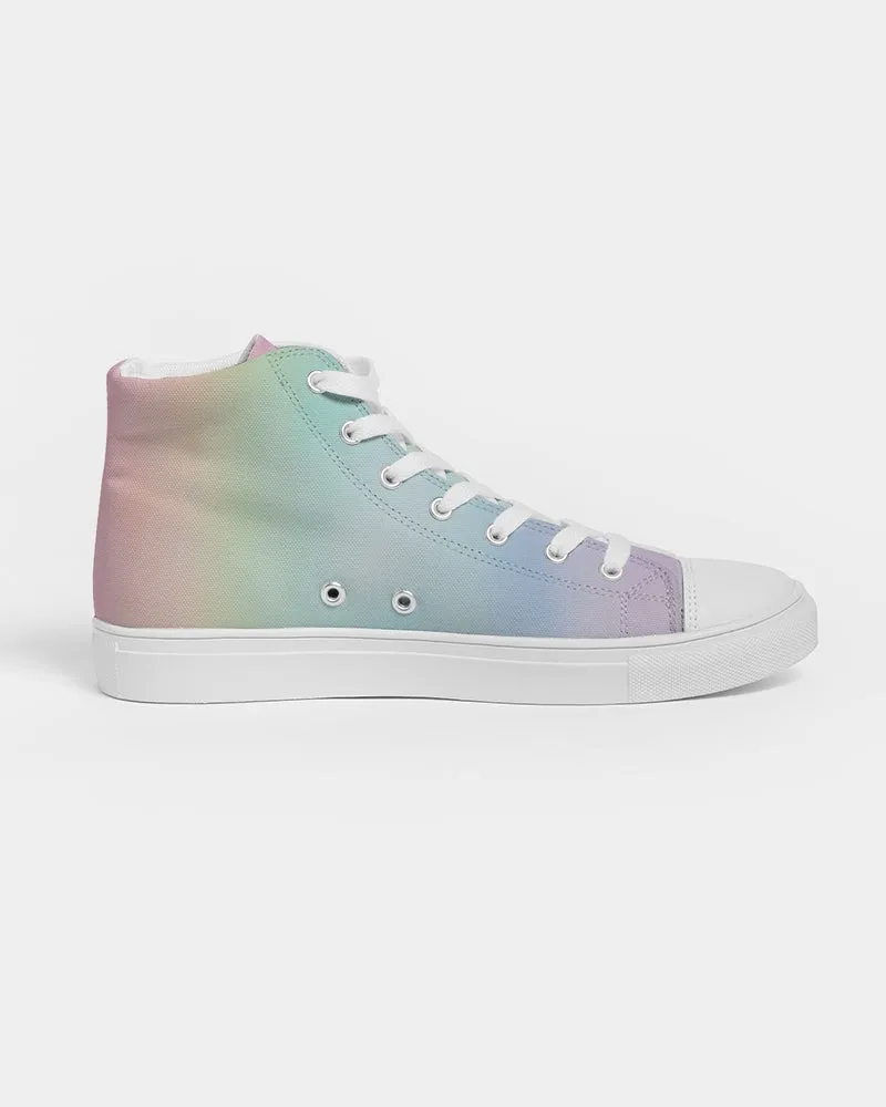 Soft Rainbow Men's Hightop Canvas Shoe