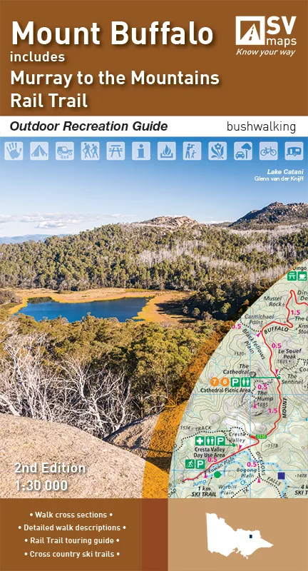 Spatial Vision Mount Buffalo Map & Recreation Guide