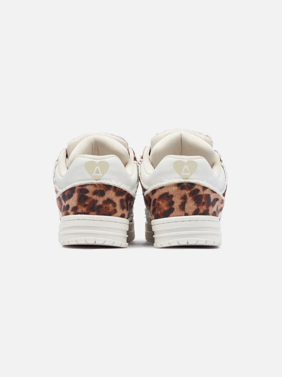 StarryClimb Leopard Print Patchwork Skate Shoes