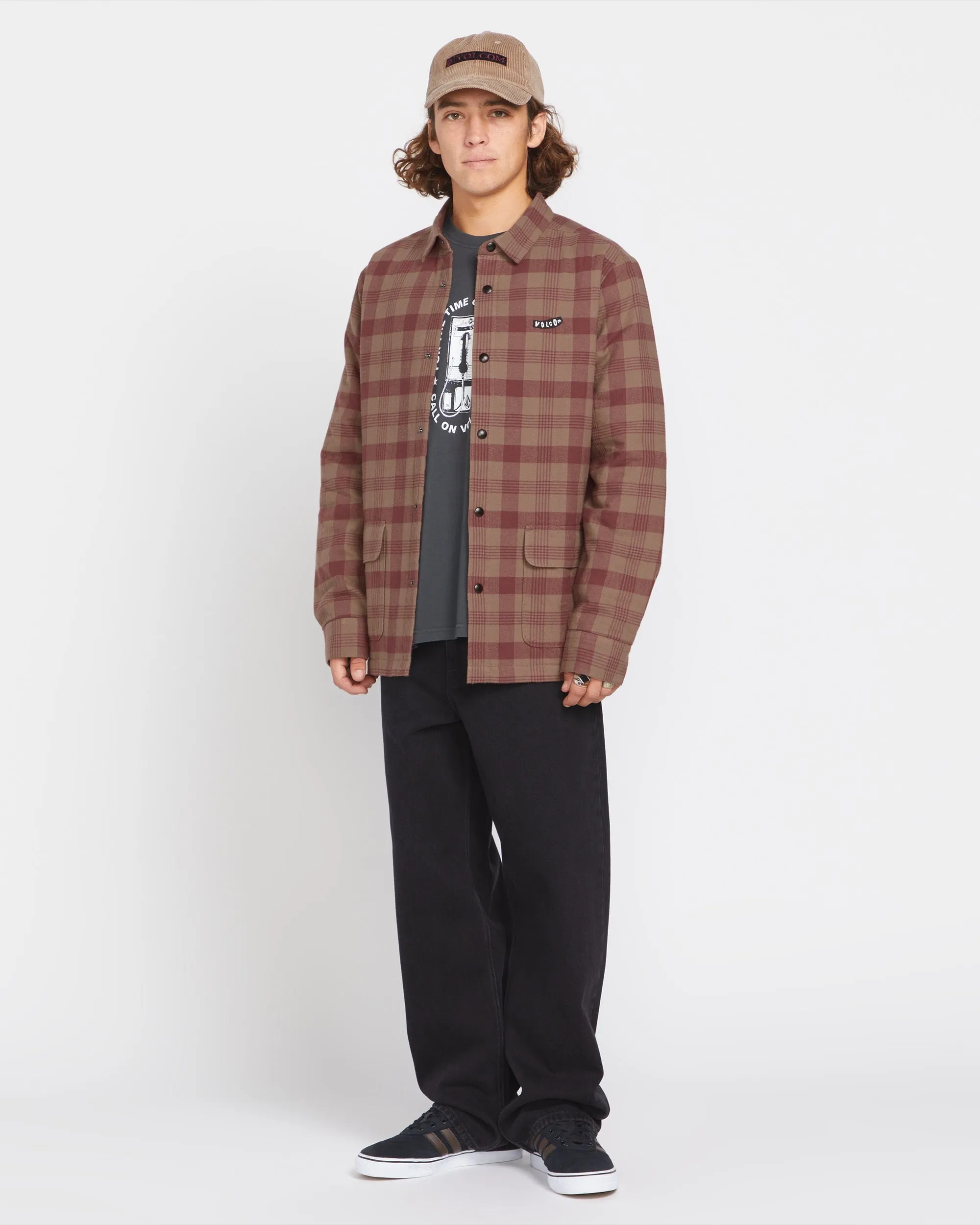 Stradostone Lined Long Sleeve Shirt - Teak