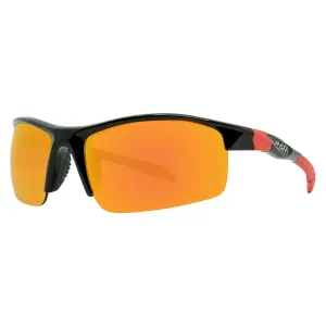 Switchback Mirrored HD Sunglasses - Black & Red Accents