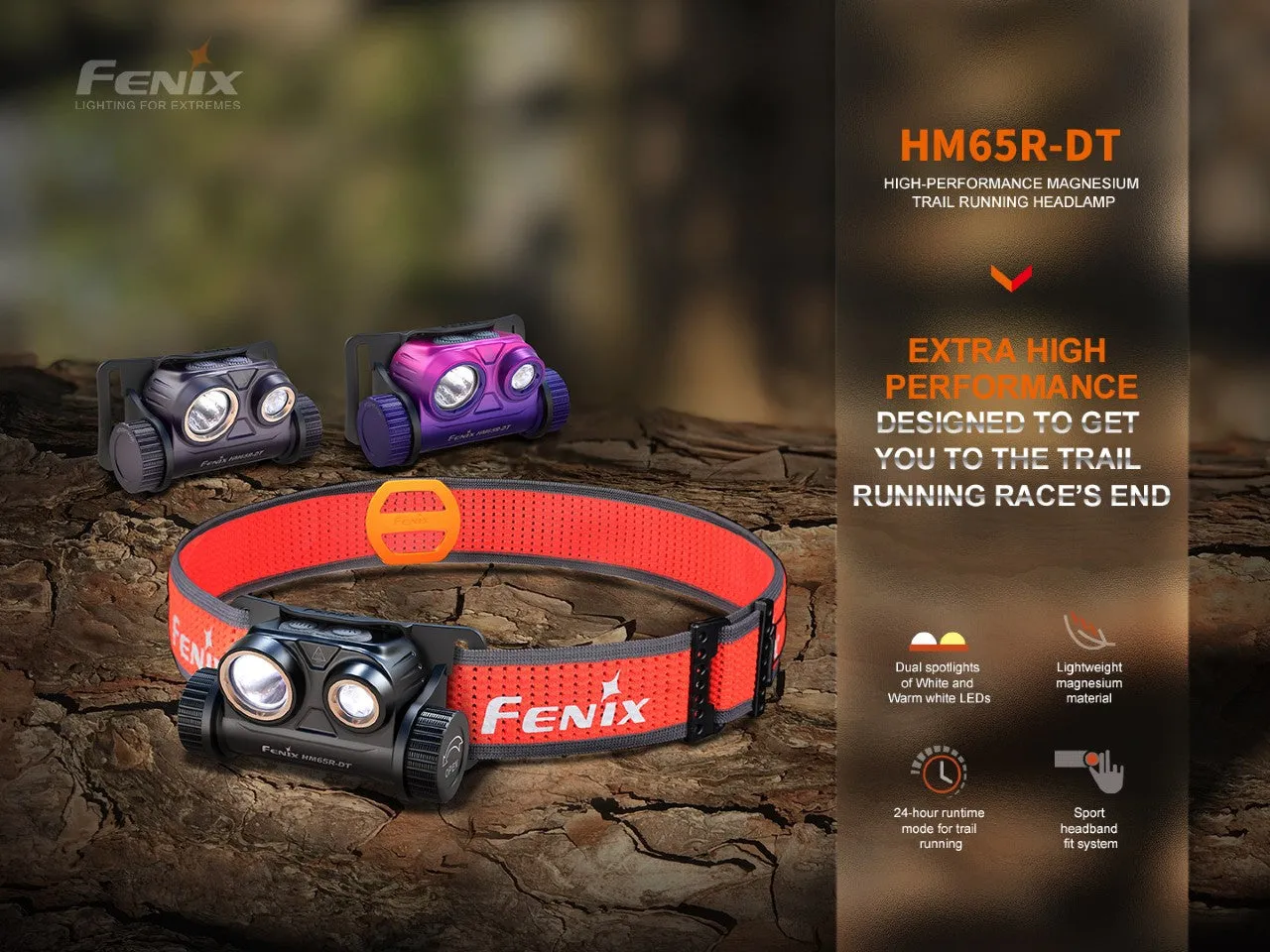 Trail Running LED Headlamp - HM65R-DT