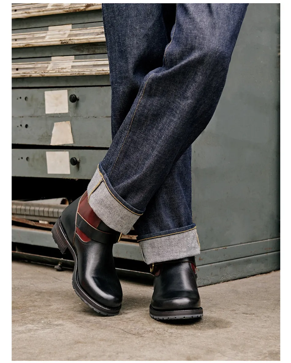 Two Tone Engineer Boots