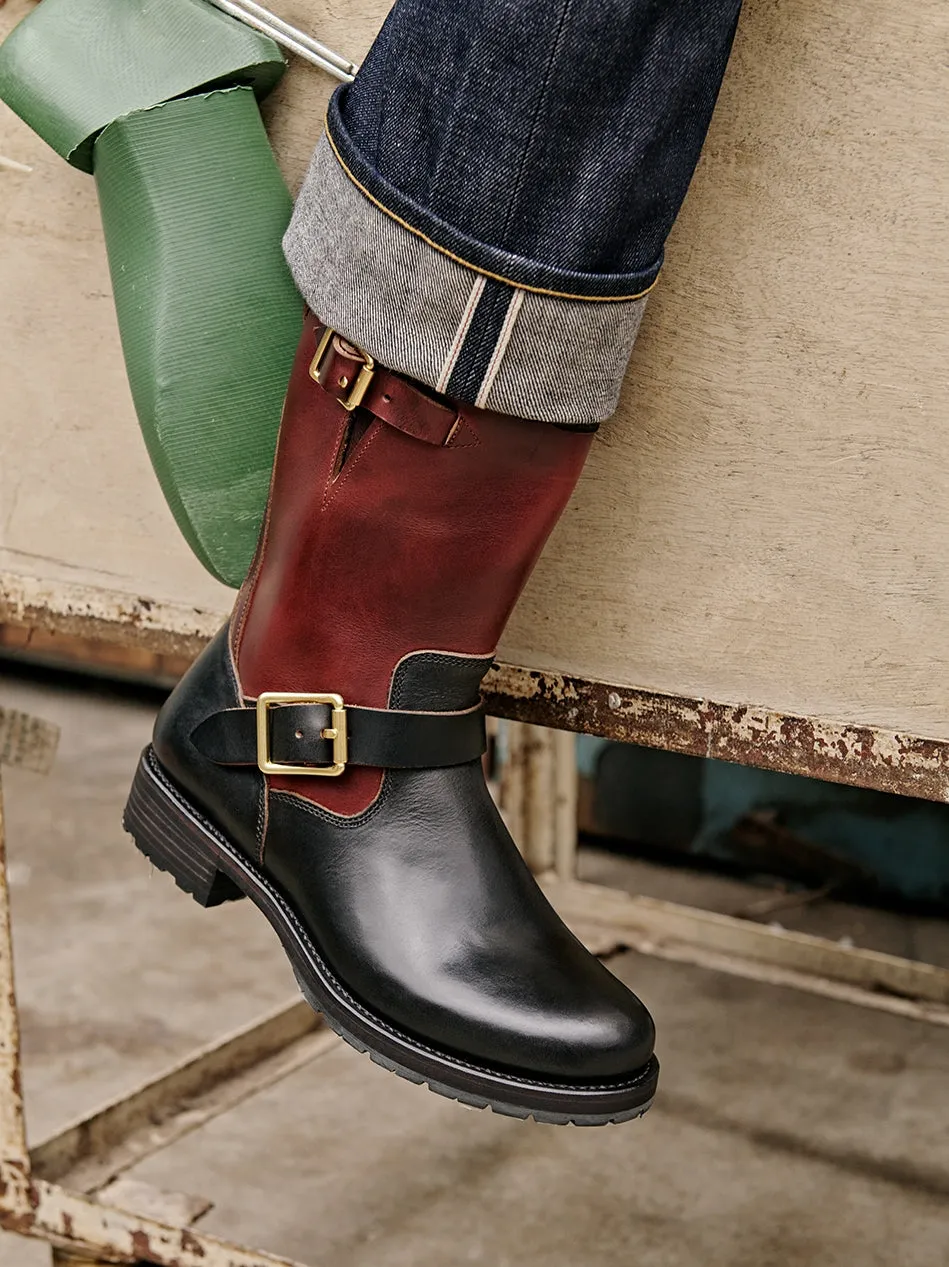 Two Tone Engineer Boots