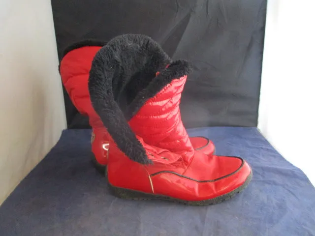 Used Sporto Cold Red Snow Boots Size 6