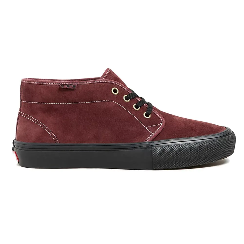 Vans MN Skate Chukka Dark Red Black Skate Shoes