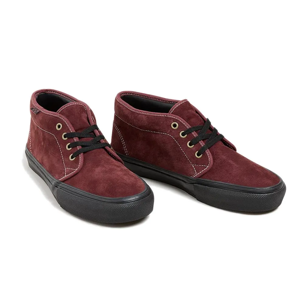 Vans MN Skate Chukka Dark Red Black Skate Shoes