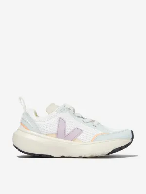 Veja Girls Small Canary Light Lace Up Trainers in Multicolour