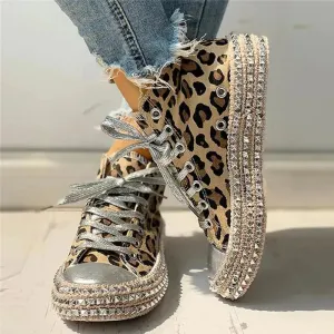 Women Leopard Canvas Shoes