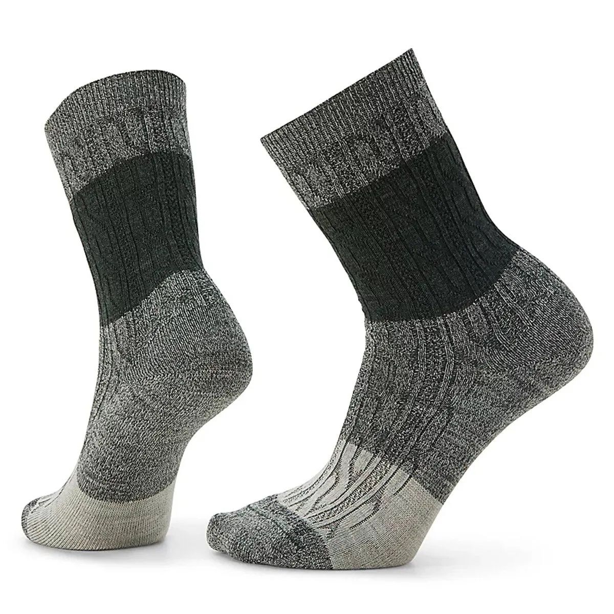 Women's Everyday Color Block Cable Crew Socks