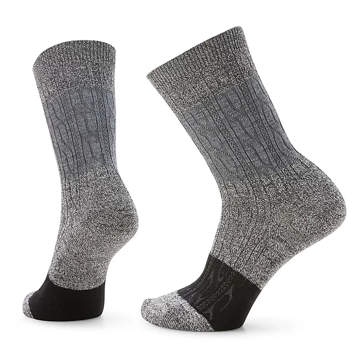 Women's Everyday Color Block Cable Crew Socks