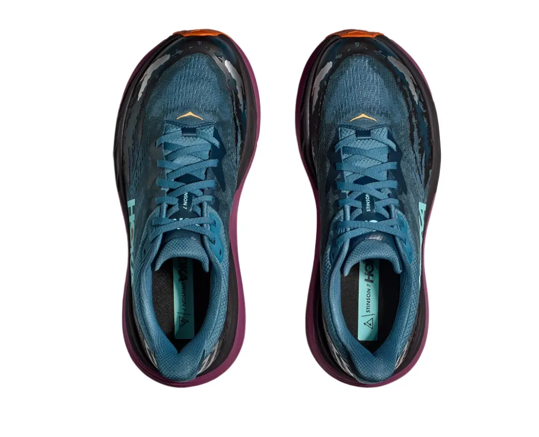 Women's Hoka Stinson 7 Color: Real Teal / Beet Root